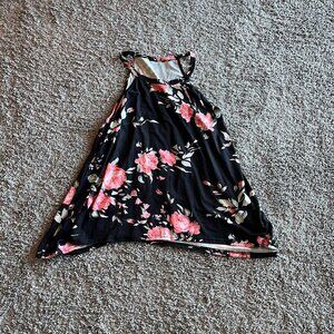 Women's Summer Tank Tops Floral Sleeveless High Neck Camis Shirts Flowy …
